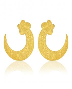 Handmade Nickel Free Gold Plated High Fashion Designer Ethnic Earring